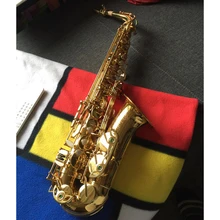 Popular Selling French Henri Selmer Paris Alto Saxophone SAS-802 E Flat Electrophoresis Gold Sax Top Quality Musical Instruments