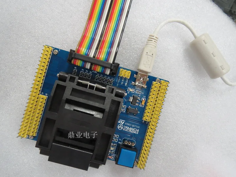 STM32L STM32F103 LQFP144 burn-в гнездо золотое покрытие тестовая плата для интегральных схем сиденье Тесты гнездо Тесты скамья