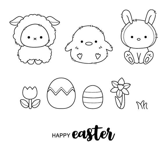 

Easter Transparent Clear Stamps for DIY Scrapbooking/Card Making/Kids Christmas Fun Decoration Supplies
