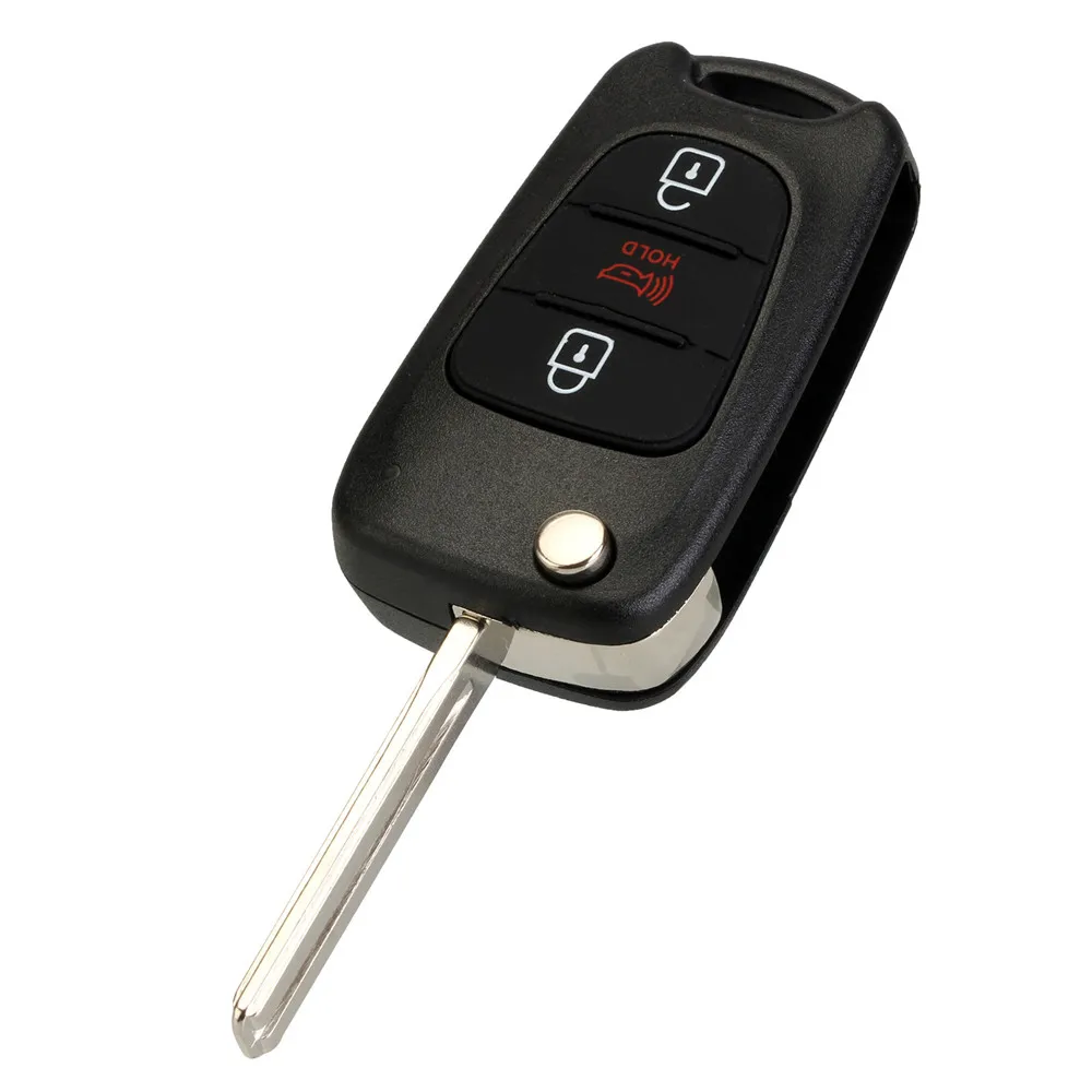 

New 3 Buttons Flip Folding Remote Key Shell For HYUNDAI KIA SOUL Car Keys Blank Case Cover