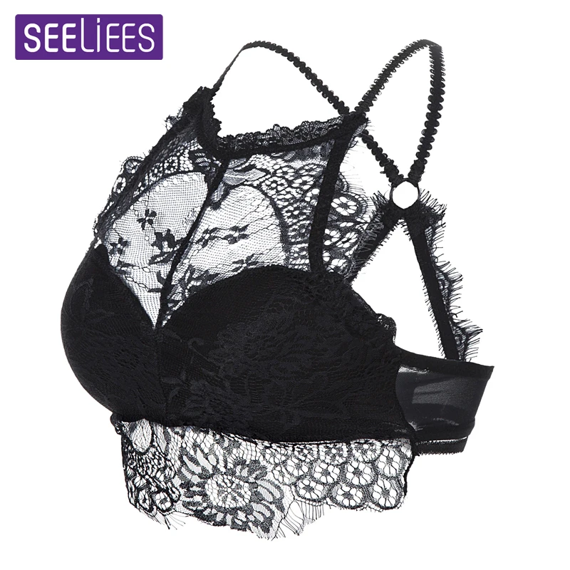 SEELIEES 2018 Brand New Sexy Lace Stain Vest Tops Eyelash Beauty Back Lace Camisole Top Woman Outwear Shirts Tank Camisole GX14