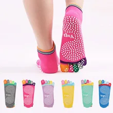1 пара Женские носки для йоги нескользящие Полосатый Леди тренажерный зал фитнес, Пилатес Носок с силиконовым гелем Professional спортивные для танцев защиты