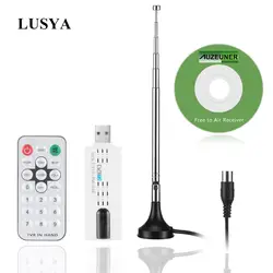 Lusya USB DVB-T/T2/c с FM и цифровым Радиовещанием PLP мультимодовый SDR цифровой ТВ-тюнер T0235