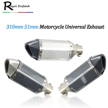 

310mm 51mm Universal Motorcycle pipe Exhaust Muffler Pipe Escape Exhaust Fit Most motorcycle for GSXR CBR with DB killer