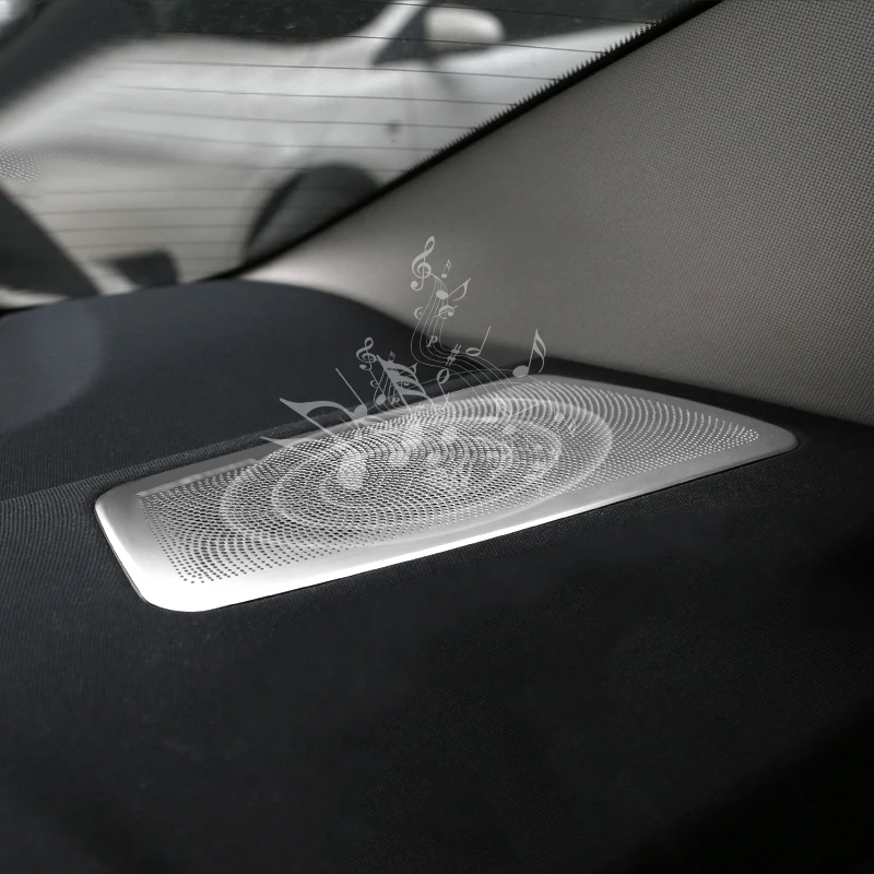 2pcs Stainless Rear Seat Speaker Panel Cover Trim For BMW 5 Series G30