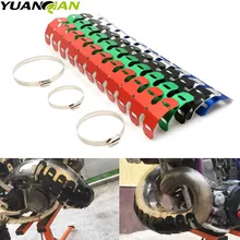 Motorcycle Exhaust Muffler Pipe Protector Heat Shield Cover for ktm XC f DR DRZ RM RMX REMZ 85 125 250 Suzuki Kawasaki Yamaha yz Motorcycle Exhaust Muffler Pipe Protector Heat Shield Cover for ktm XC f DR DRZ RM RMX REMZ 85 125 250 Suzuki Kawasaki Yamaha yz