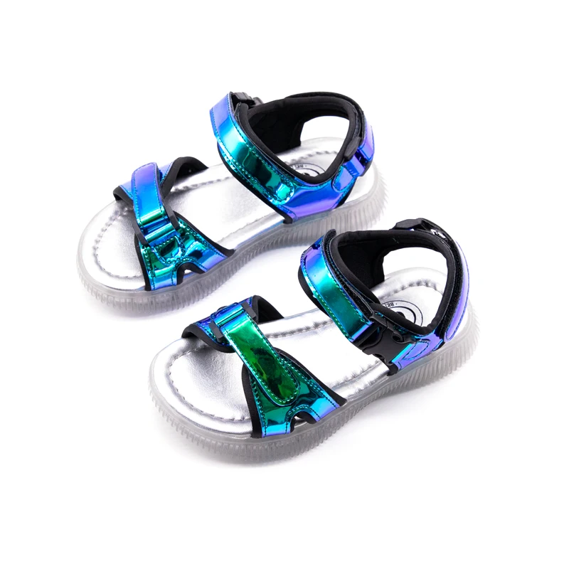 

New Summer Kid Led Glowing Sandals Boys Girls Sport Casual Light Shoes Children Baby Flat Shoes Kids Beach Soft Air Mesh Sandals