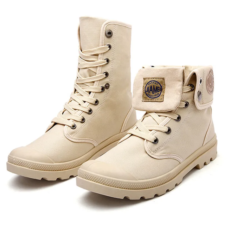 ankle canvas boots