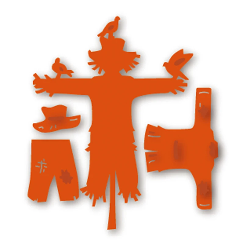 

Estel scarecrow wear clothes Metal Cutting Dies Stencils for Scrapbooking Card Making 2019 New Arrival Etched Embossing Die Cuts