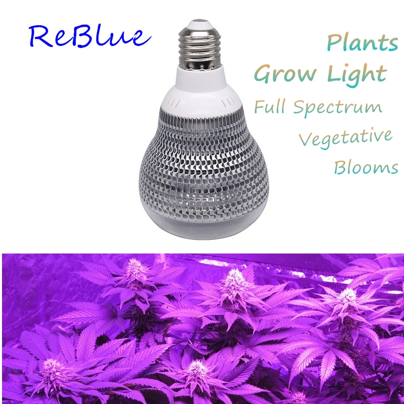 ReBlue Фито светодио дный лампа Светодиодная лампа для выращивания полный спектр светодио дный лампы для рассады растений светодио дный