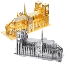Piececool Notre Dame Cathedral Paris P016 G Building Model DIY 3D Assembling Laser Cut Metal Jigsaws