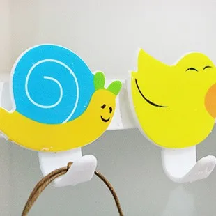 

BF040 Cute Animals strong hook Adhesive Plastic Hook 5.8*5*1.8cm 3pcs/set free shipping