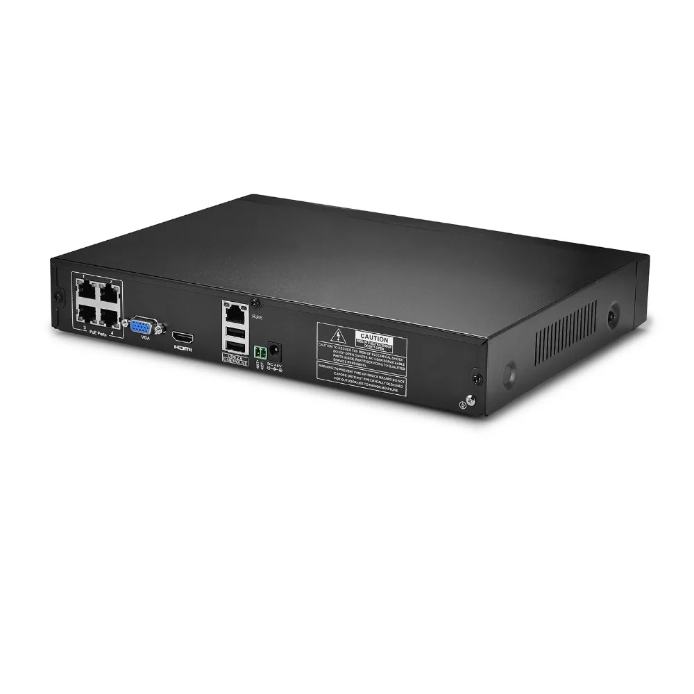 Новое поступление FULL HD 48 В PoE NVR 4 канала 1080P IEEE802.3af безопасности NVR PoE переключатель внутри ONVIF XMEYE 4CH PoE CCTV NVR 1080P