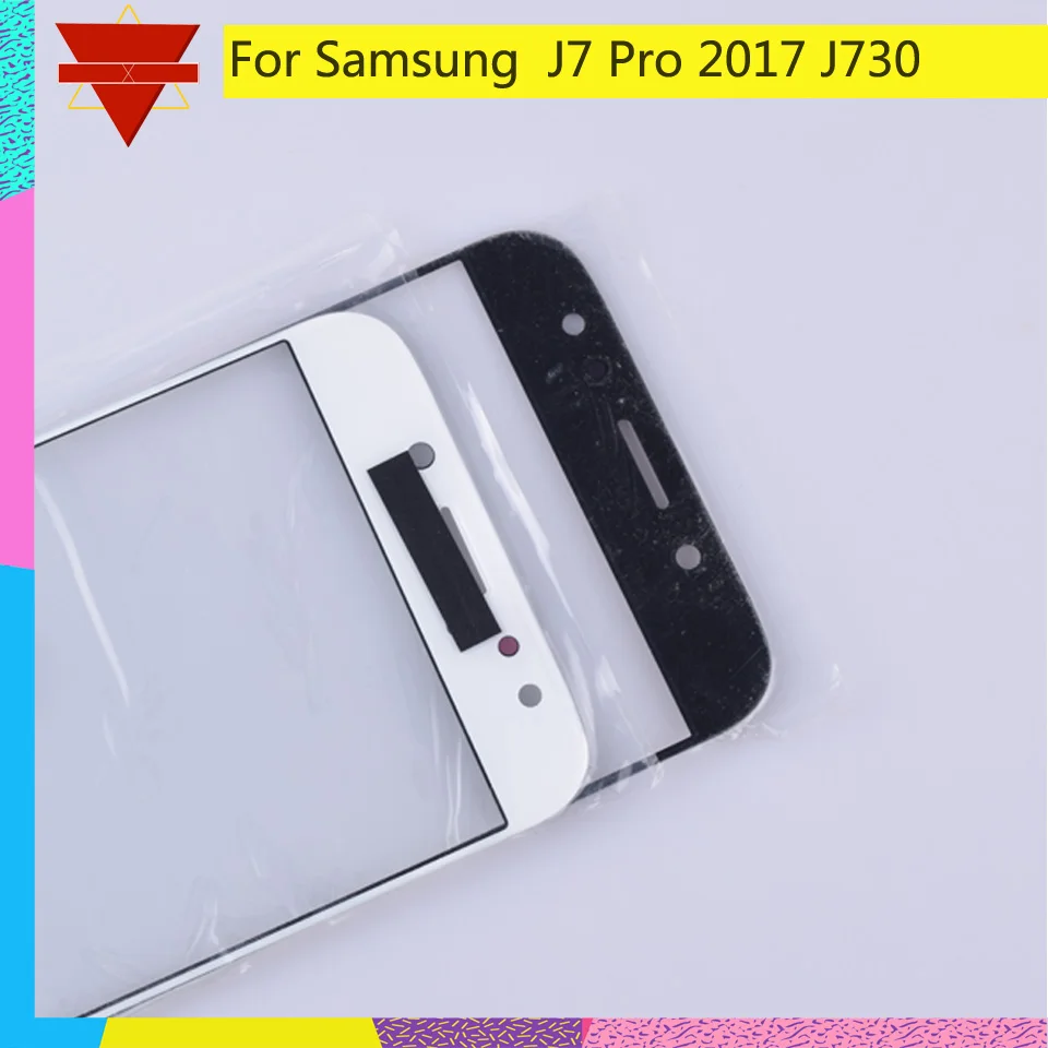 10 шт./лот для samsung Galaxy J7 Pro J730 J730F SM-J730F SM-J730G/DS сенсорный экран передняя стеклянная панель сенсорный ЖК-экран Внешний