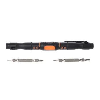 

Portable 3 in 1 Double-head Bits Screwdriver Pen with Magnetic Two Way Slotted and Phillips Bits DIY Repair Tool Kit