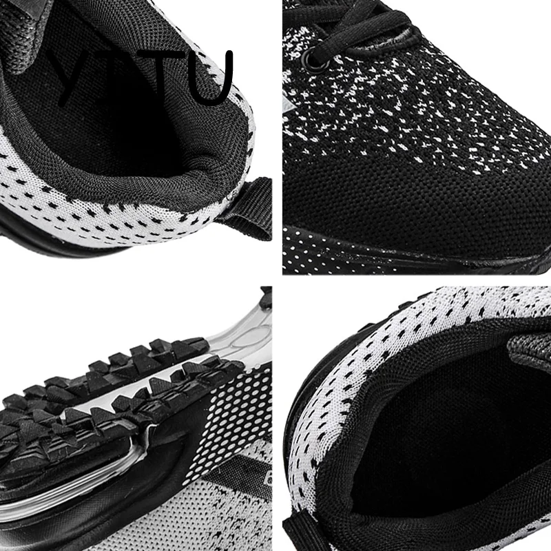 YITU/красные сетчатые кроссовки; Дышащие Беговые кроссовки; мужские кроссовки; удобная спортивная обувь; мужские кроссовки для бега; уличная прогулочная обувь