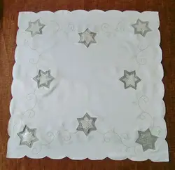 85 см роскошные Кружево квадрат вышитые покрытие стола ткани свадебные чай кухня белый Рождество скатерть P Кружево коврик каминные