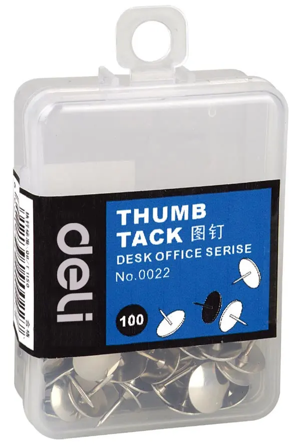 100pcs/box Nickel Plated Thumb Tack thumbtacks For Home Office School
