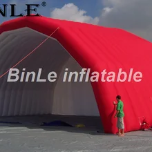 Привлекательный красный надувной сценический крыша сценический надувной навес большая уличная палатка приют для группы представления