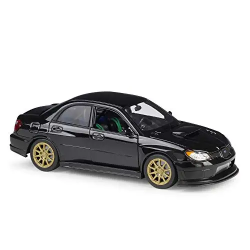 Welly 1:24 Subaru Impreza WRX STI литья под давлением модель спортивный гоночный автомобиль Транспортное средство Новое в коробке - Цвет: Черный