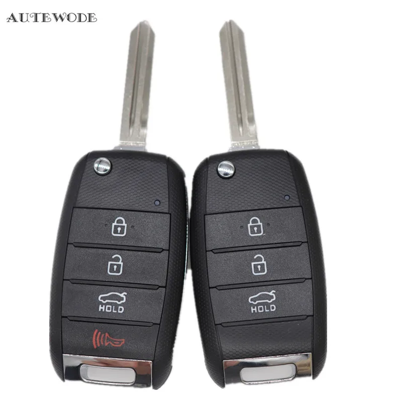 

NeW Replacement Remote key shell for KIA SPORTAGE K5 2015 2016 Car Key Case blank fob keyless housing Uncut blade black 1pc