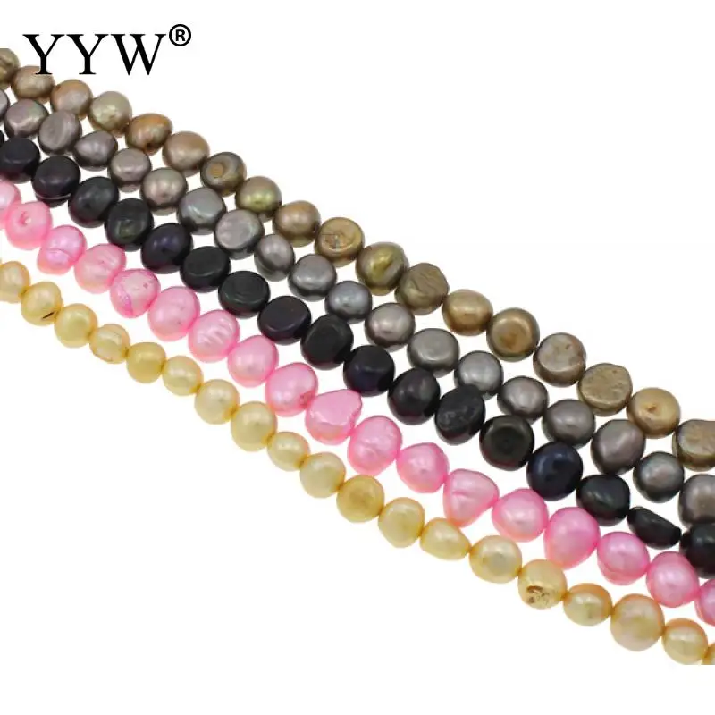 

Cultured Potato Freshwater Pearl Beads mixed colors 8-11mm Approx 0.8mm Approx 16.5 Inch Sold By KG