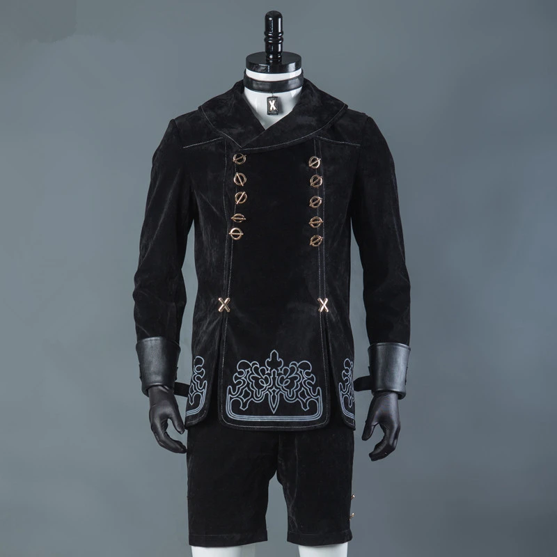 Koop Hot Games NieR Automaten 9S Cosplay Kostuums Mannen Fancy Party Outfits Jas YoRHa No.1 9 Type S Volledige Set voor Halloween