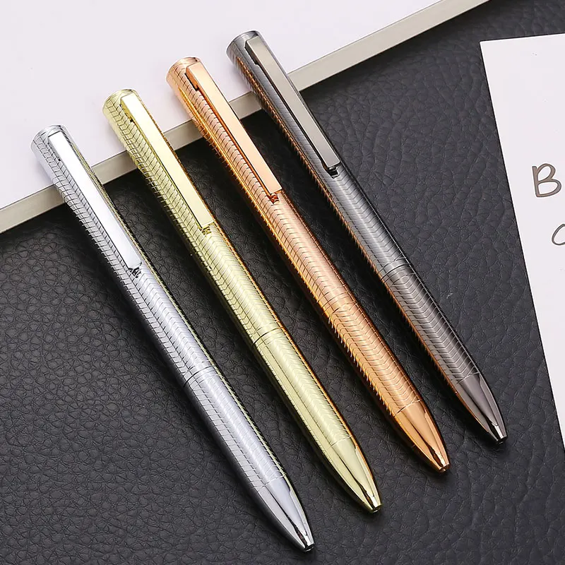 

Creative metal ballpoint pen high quality business gift pen Office meeting rose gold pen School student writing stationery