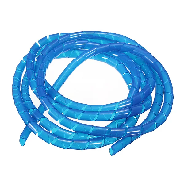 

2M Spiral Wire Wrap Tube Manage Cord for PC Computer Home Cable Wire Organizer Wrap Management Black White Blue 6-60MM