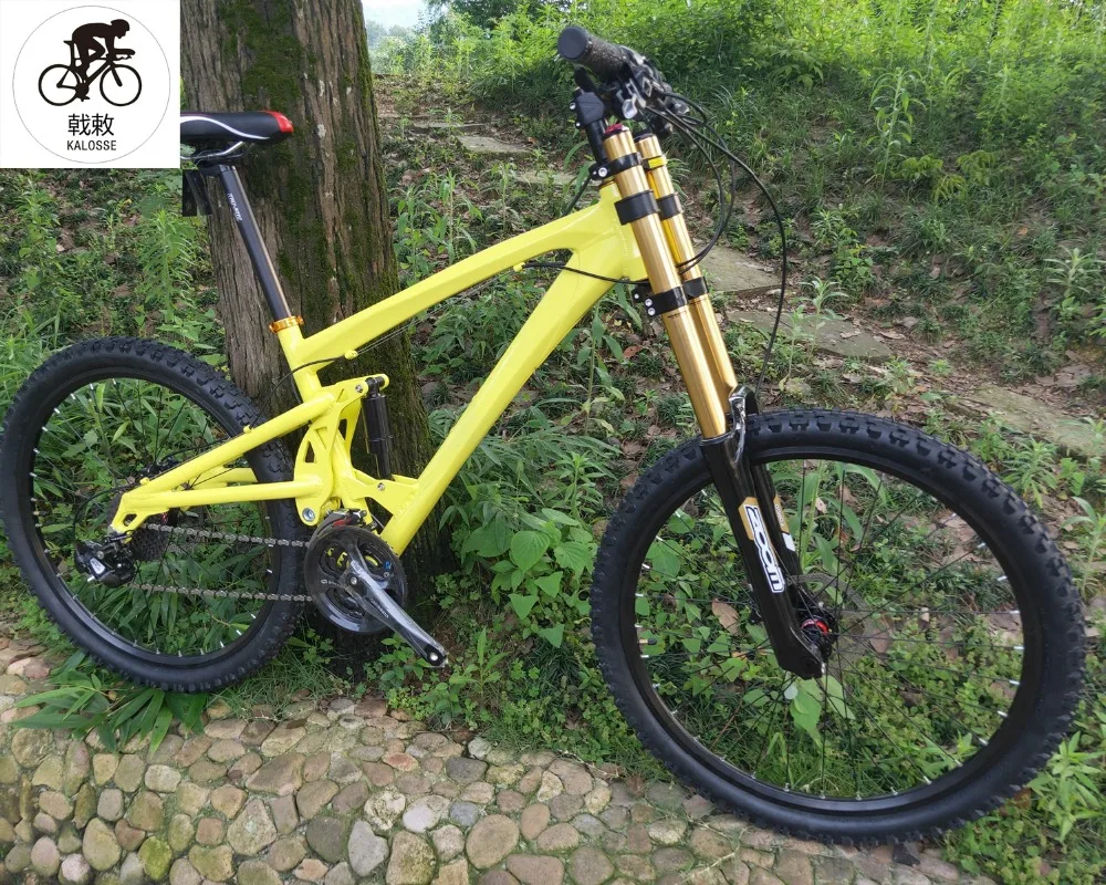 Flash Deal 165mm travel Full suspension bicycle bike 20X110mm hubs 26er mountain bicycle 24 speed Hydraulic brakes 0
