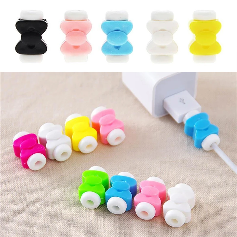 10PCS  Trendy Cute Protector Saver Cover Waterproof Phone Bag Case For iPhone Lighting USB Charging Cable Cord
