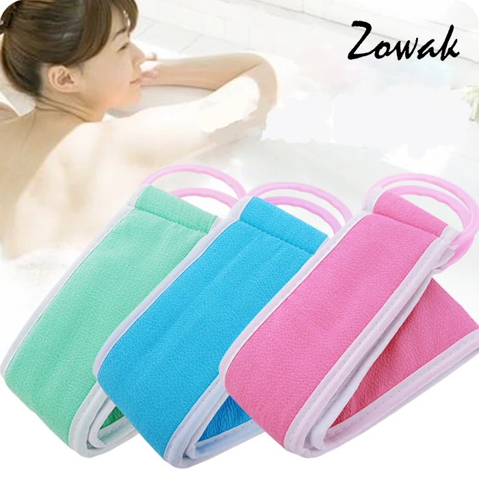 Bath Strap Shower Back Towel Cloth Strip Exfoliating Loofah Strap Belt Loofah Back Body Scrubber