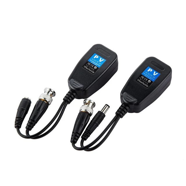 CCTV Coax BNC Video Balun Transceiver to CAT5e 6 RJ45 Video Audio DC Cable Accessories CCTV RJ45 Security System 4a44f1c266aa975b7d5ed1: With Audio|Without Audio