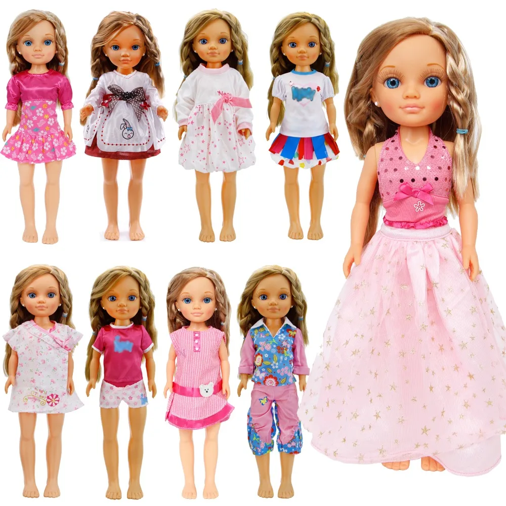 

Fashion Cute Dress Blouse Shirt Tops Skirt Pants Casual Daily Wear Clothes Accessories for Nancy Doll 16 Inch Puppet Girl's Toys
