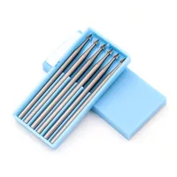 טונגסטן פלדה 6pcs נגרות נתב Bit ווד כלים גַיֶצֶת טונגסטן סגסוגת פלדה זית אמבר חריטה גילוף סכין End Mill צאנז (5)