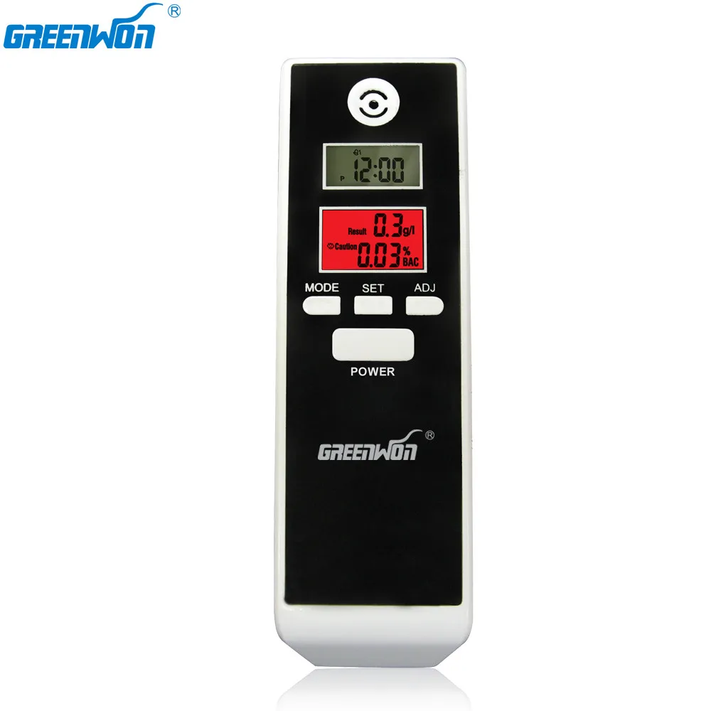 

GREENWON Alcohol Tester Timer Analyzer Dual LCD Display Breathalyzer breath alcohol tester, breathalyzer breath alcohol meter