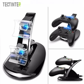 

For Xbox One Wireless Controller Charger Dock Station Base Charge LED USB Fast Charging Stand Dock Dual For Xbox One Gamepad
