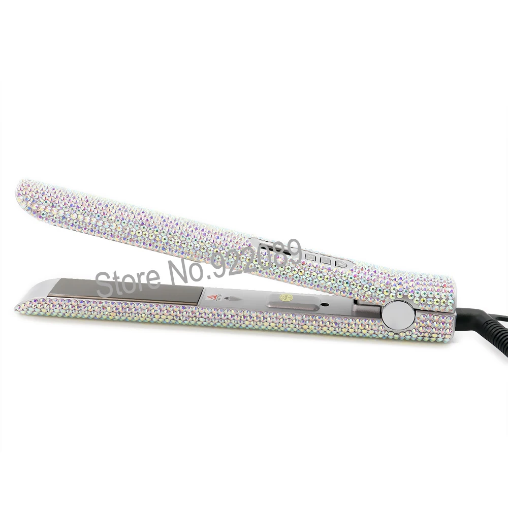 Выпрямитель для волос с кристаллами и титановой пластиной|hair straightener|titanium flat ironflat