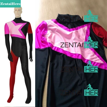 

Free Shipping DHL Garnet From Steven Universe Female Superhero Catsuit Cosplay Halloween Costume Bodysuit Jumpsuit SHP402