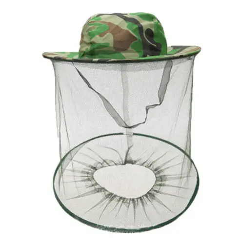Practical Beekeeping Fishing Hat Insects Mosquito Net Prevention Caps Mesh Fishing Cap Mask Outdoor Sunshade Neck Head Cover