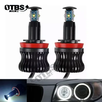 

OTBS 2 Pcs H8 CANbus 20W for CREE Chips LED Angel Eye Marker Lights Bulbs For BMW E60 E61 E70 E71 E90 E92 E93 X5 X6 Z4 M3