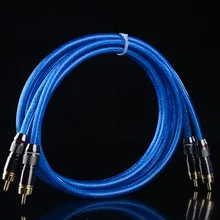 RCA Stereo Cable, Dual 2 x RCA Male to 2 x RCA Male Audio Cable, Digital & Analogue, Double-Shielded Support AV Receivers, Hi-Fi