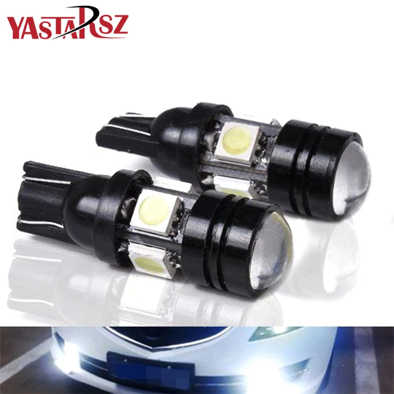 

1pcs super bright T10 LED W5W Light Bulbs 5050 SMD Lens 4 LED 12V Parking 194 168 Xenon White Red Blue ice blue Car accessories