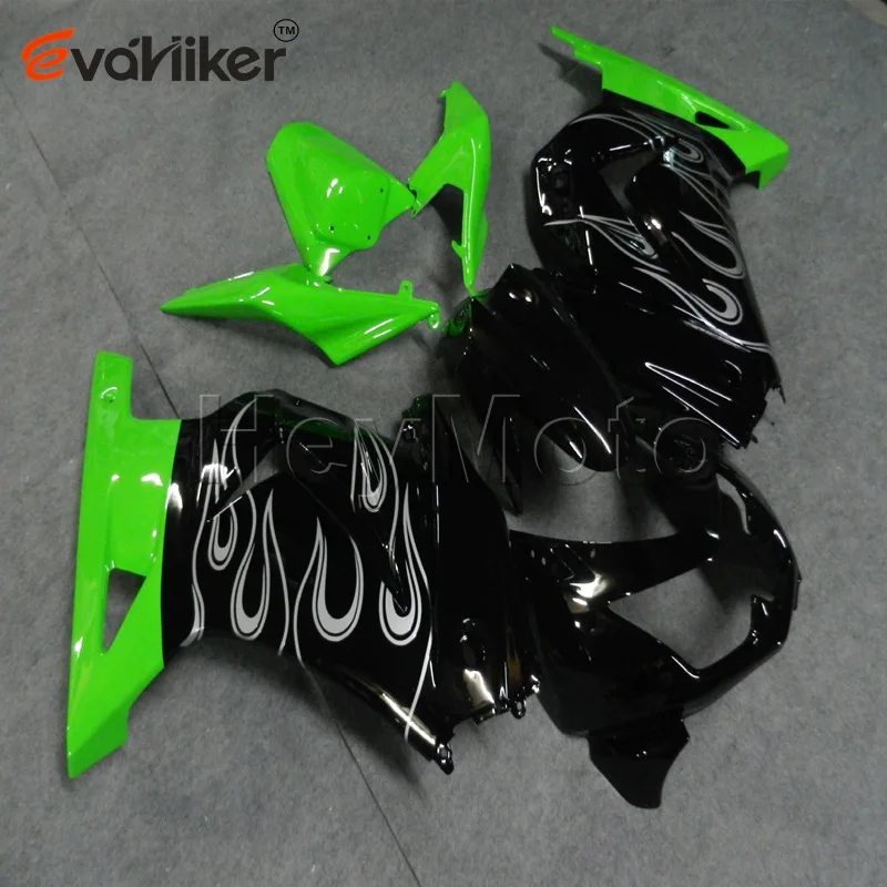 Custom ABS Motorcycle cowl for ZX250R EX250 2008 2009 2010 2011 2012+Unpainted fairing+Botls+Injection mold green black H3 Custom ABS Motorcycle cowl for ZX250R EX250 2008 2009 2010 2011 2012+Unpainted fairing+Botls+Injection mold green black H3