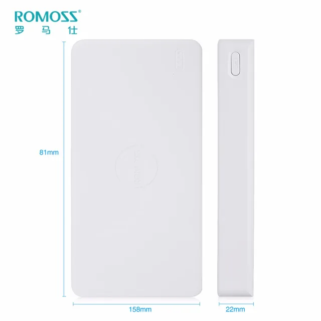 PB20 ROMOSS Dual USB 20000 мАч Литий-полимерный Power Bank Зарядное Устройство Внешняя Батарея Быстрой Зарядки для Сотовых телефон Планшетных Пк