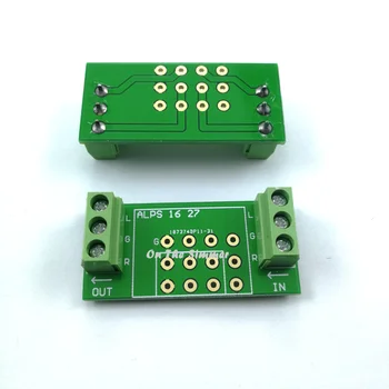 

ALPS type 16 /27 type universal double layer gold-plated potentiometer PCB plate / sheet semi-finished line with terminals