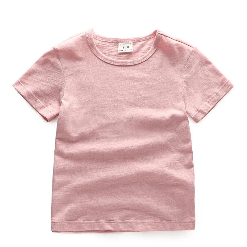Лидер продаж, футболка для маленьких мальчиков хлопковые топы, футболки для мальчиков, Детская верхняя одежда с мультяшным автомобилем топы, одежда для мальчиков возрастом от 2 до 8 лет - Цвет: solid pink