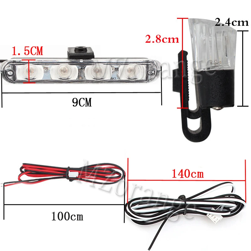 2x4 LED samochodów ciężarówka FSO migające strażacy samochody Strobe ostrzeżenie światło policyjne pogotowia awaryjne Flasher DRL akcesoria samochodowe