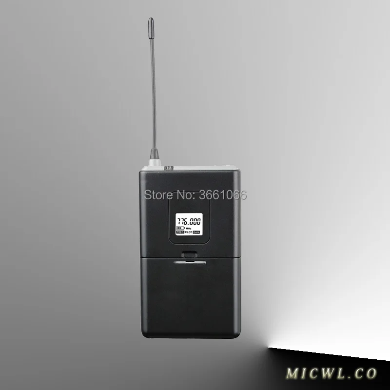 Micwl. الصوت d400 4x100 قناة رقمية لاسلكية الارسال مع سماعة الميكروفون نظام 4 bodypacks البيج