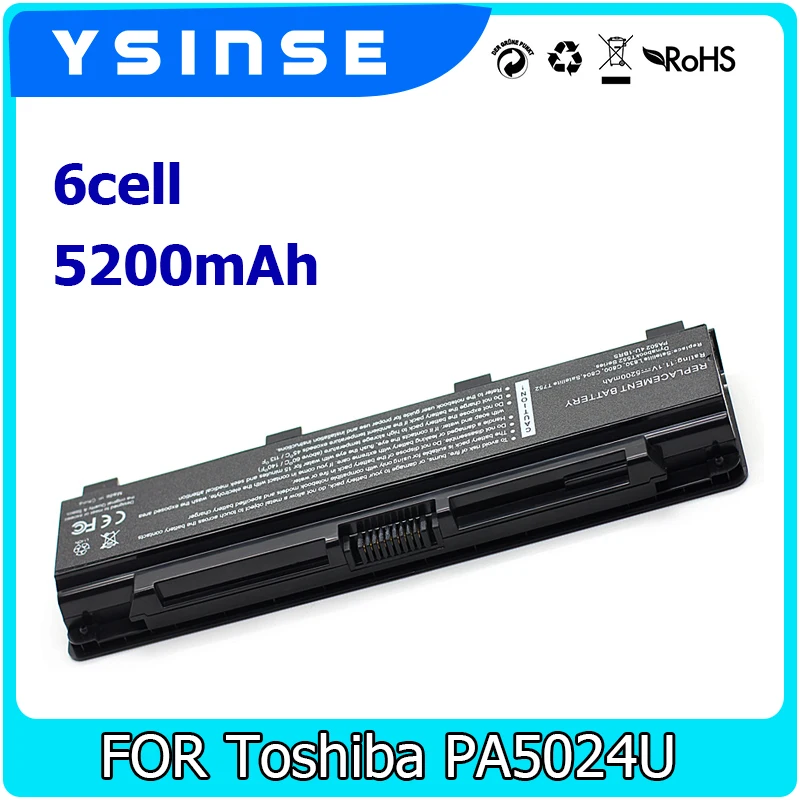 

YSINSE Laptop Battery For Toshiba PA5023U-1BRS PA5024U-1BRS 5024 5023 PA5024 PA5023 PA5024U C870 C875 C850 C850D C855D C855